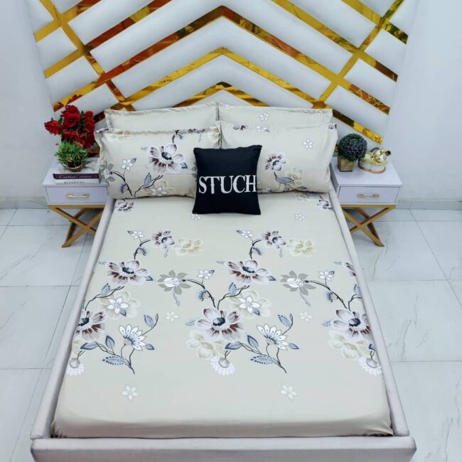 Img 20250107 Wa0023 - Cream Petal Extralarge Bedsheet