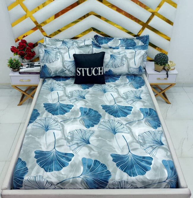 Img 20250111 Wa0015 - Blue Feather 4/6 Bedsheet