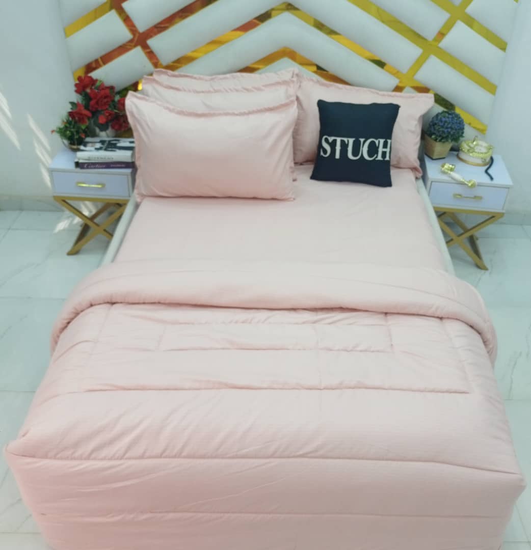 CRYSTAL PEACH DASH 7/7 DUVET SET