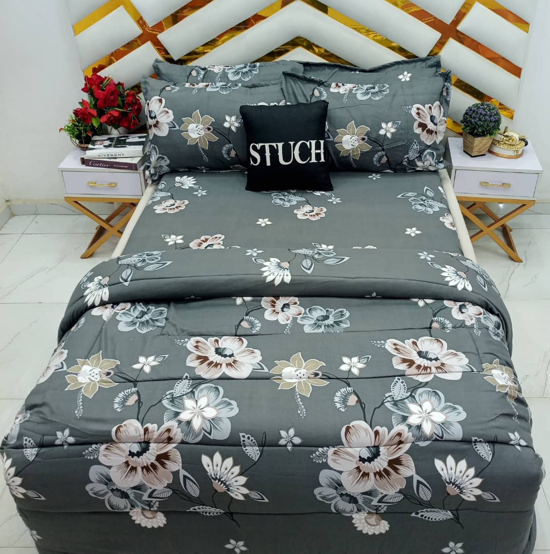 MONIE ASH FLOWER 4/6 DUVET SET