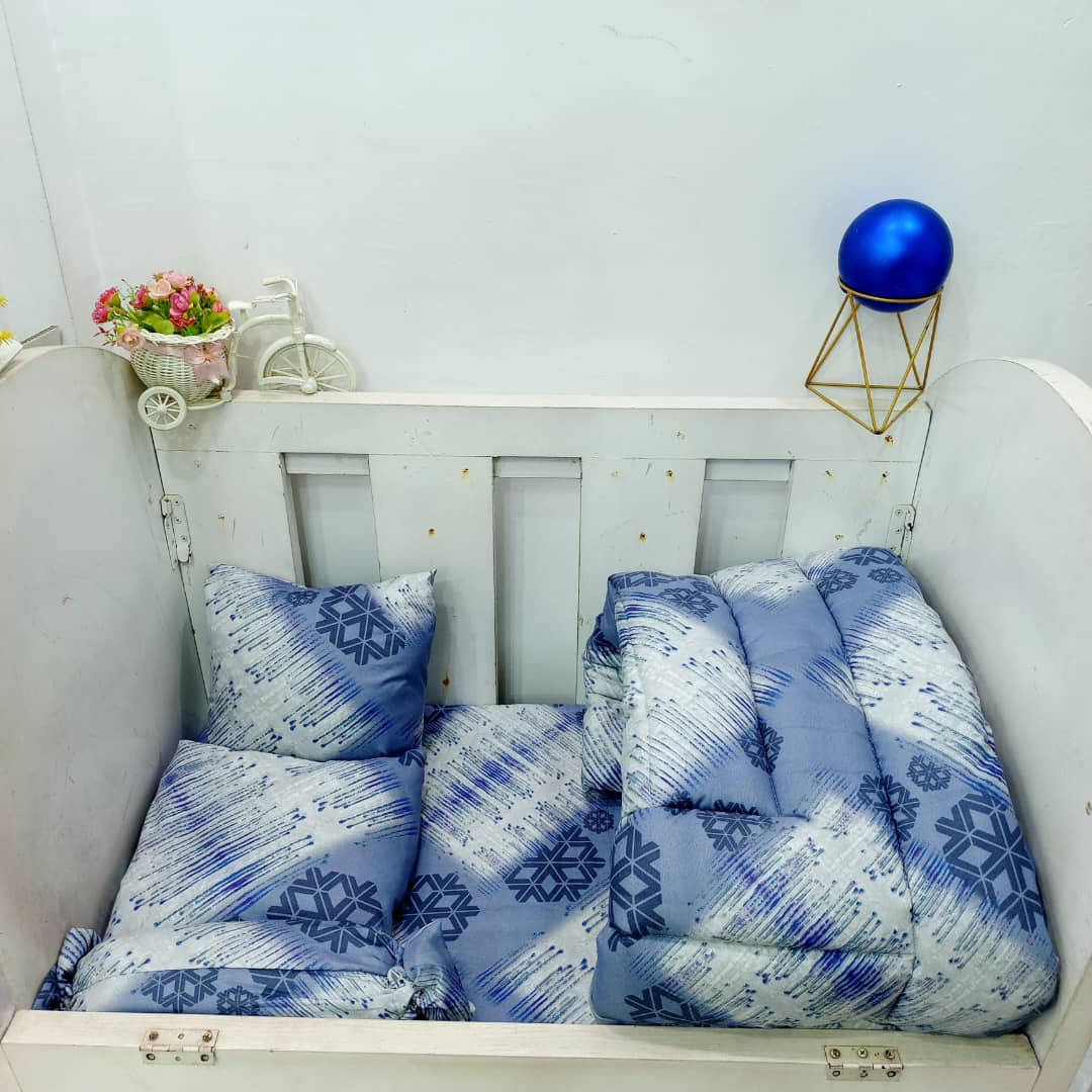 425 NAVY BOX BABY COT