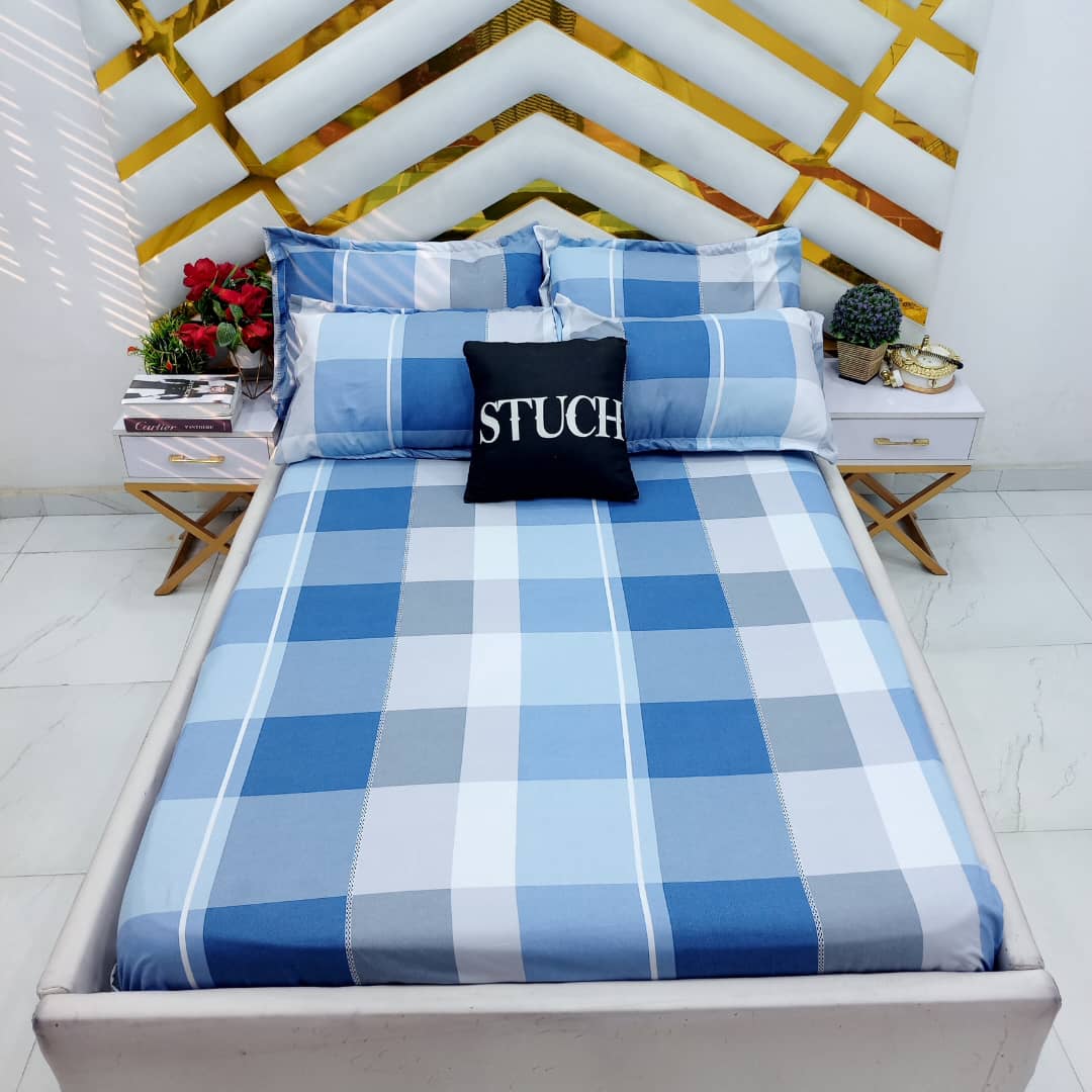 SQL4 BLUE CHECK 7/7 BEDSHEET