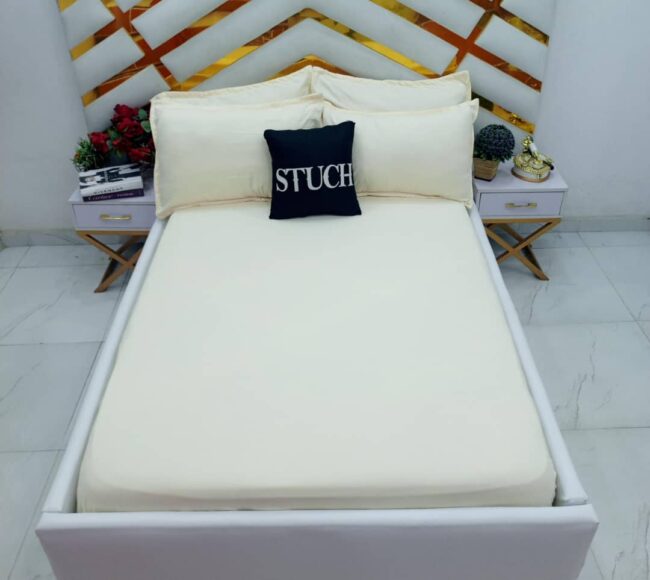 Img 20250208 Wa0012 - Plain Cream Extralarge Bedsheet