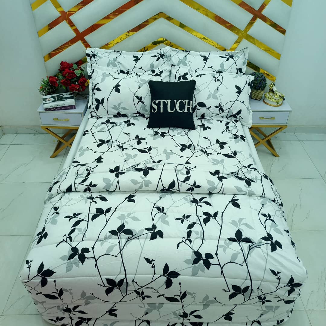 WHITE SNOWDROP 7/7 DUVET SET