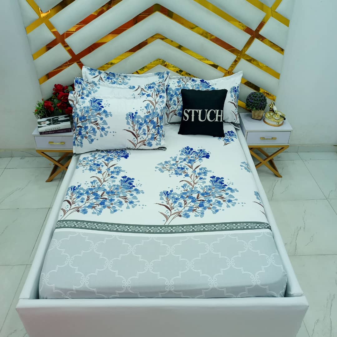 SOL1 BLUE BOSSOM  7/7 BEDSHEET