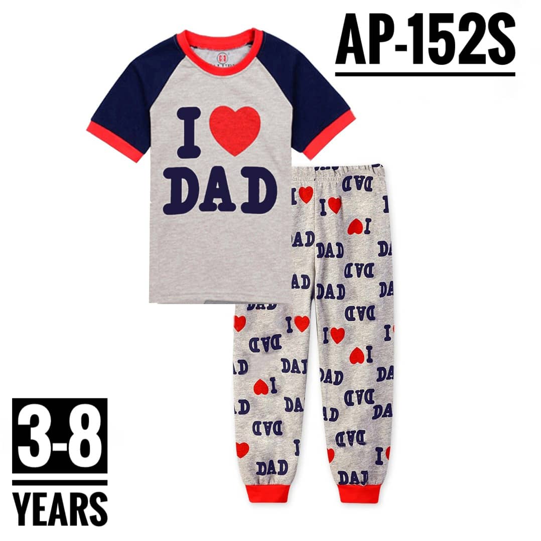 AP-152S I LOVE DAD AGE 3 PYJAMAS