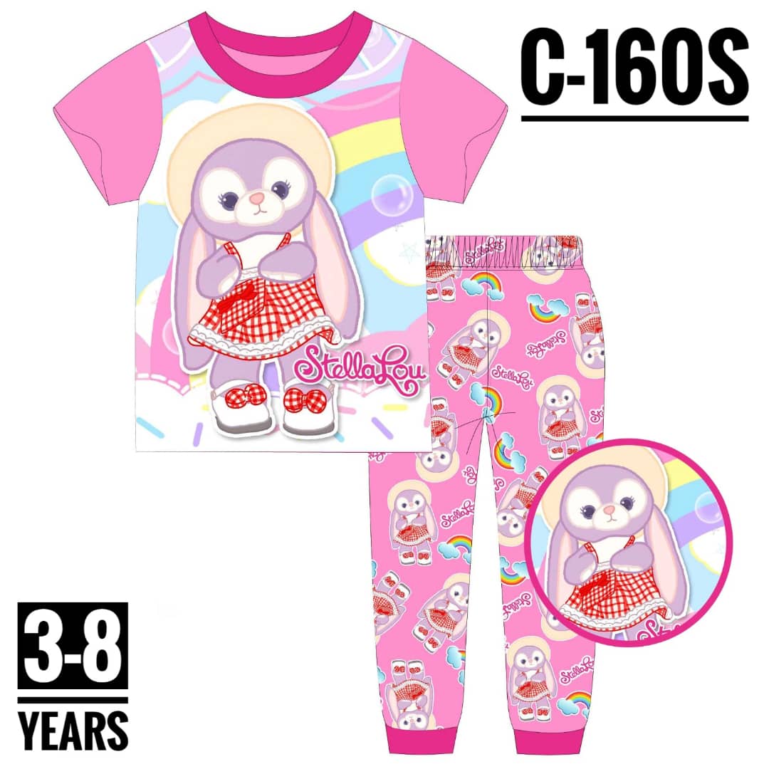 C-160S PINK STELLA LOU AGE 3 PYJAMAS