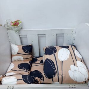 605 BLACK TUNLIP BABYCOT SET