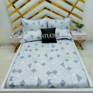 SKY BOX  4/6 BEDSHEET WITH TWO PILLOWCASES