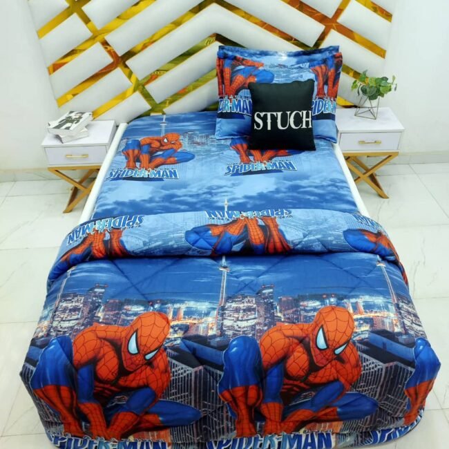 SPIDERMAN 4/6 DUVET SET (WITH TWO PILLOWCASE)