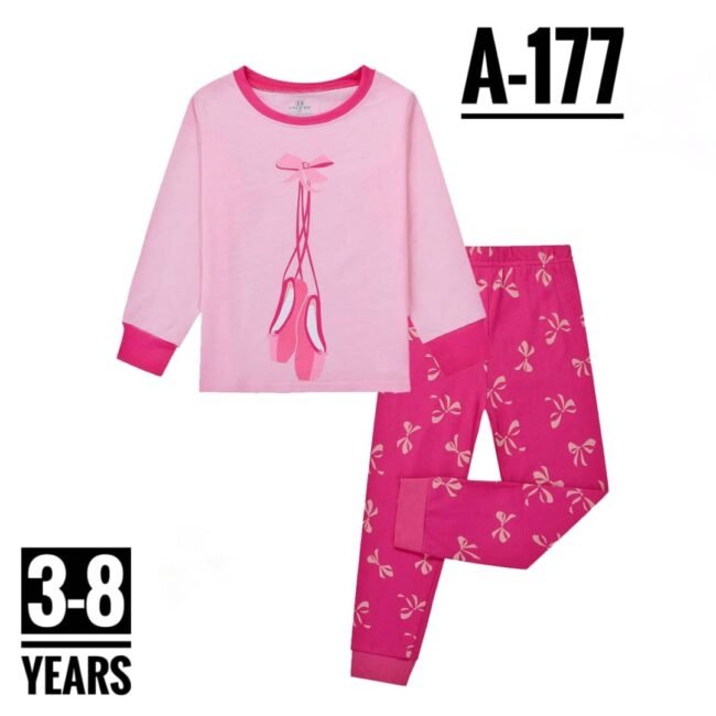 A-177 PINK BALLERINA AGE 5 PYJAMAS