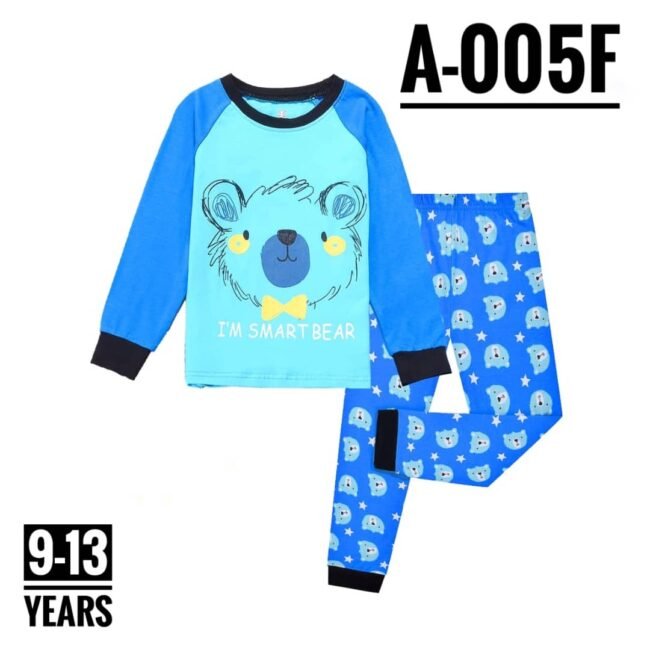 A-005F BLUE BEAR AGE 10 PYJAMAS