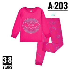A-203 PINK BATMAN AGE 6 PYJAMAS