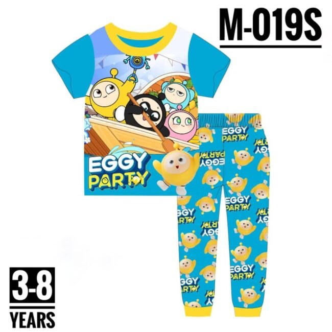 M-019S YELLOW EGGY PARTY AGE 6 PYJAMAS