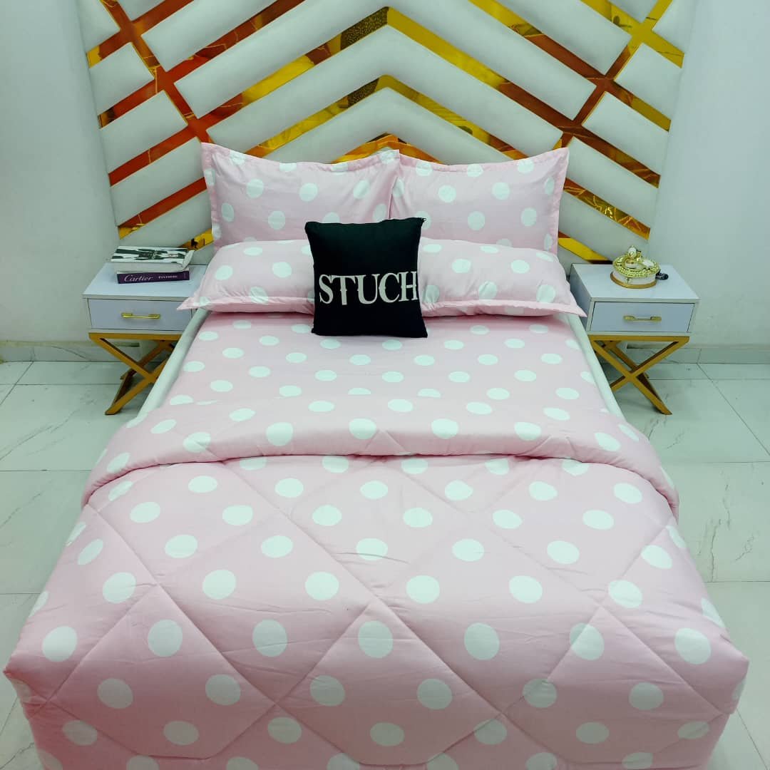 BABYPINK POLKA 7/7 DUVET SET