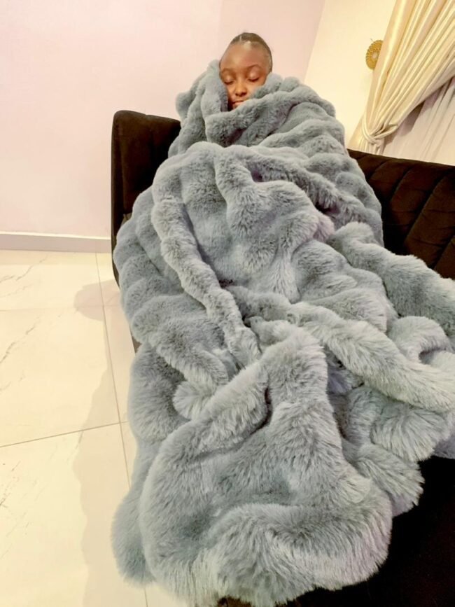 LUXURY GRAY SOFA THROW BLANKET FOR COUCH (45/72 INCHES) - Image 2