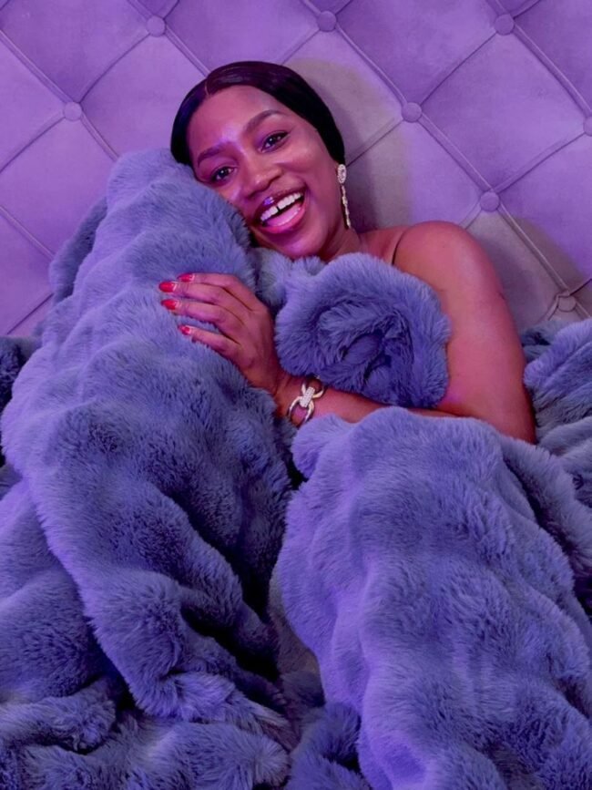 LUXURY GRAY BUBBLE FUR 6/7 DUVET ONLY (92/105 INCHES) - Image 3