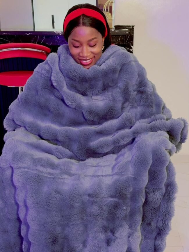 LUXURY GRAY SOFA THROW BLANKET FOR COUCH (45/72 INCHES) - Image 5
