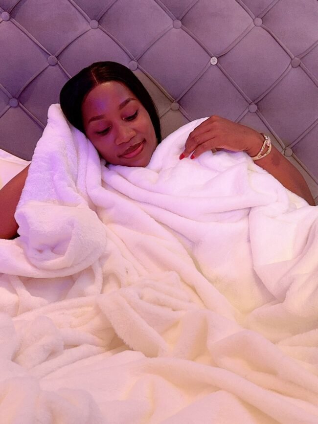 LUXURY WHITE FAUX FUR PILLOWCASE ONLY (19/29 INCHES)
