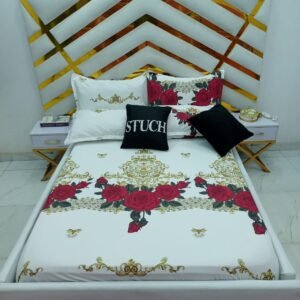 100% EGYPTIAN COTTON ROYAL ROSE 7/7 BEDSHEET