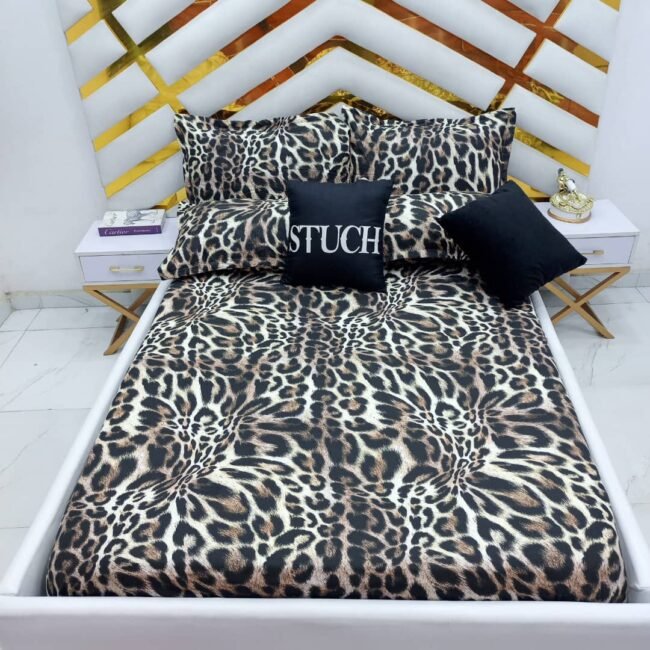 100% EGYPTIAN COTTON LEO PRINT 7/7 BEDSHEET
