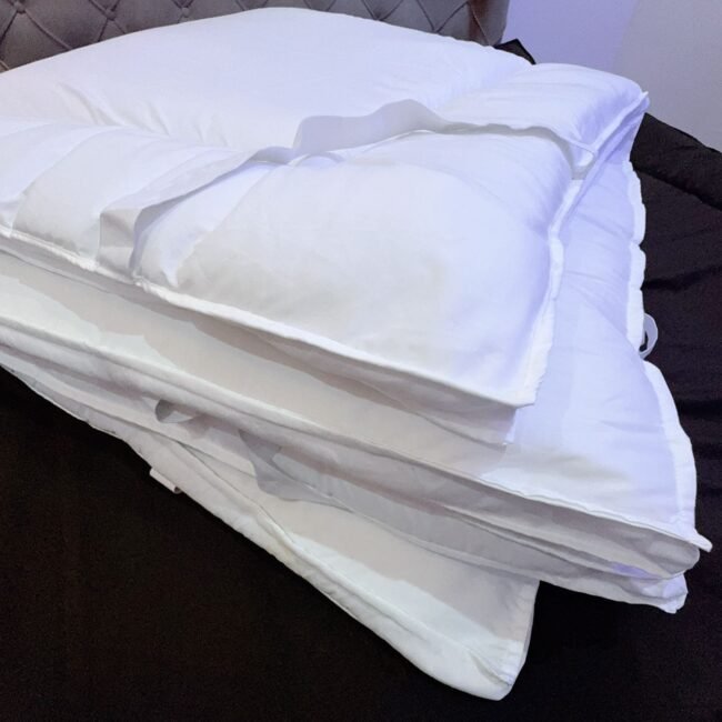 5/6 WHITE NEW MATTRESS TOPPER 3 INCH THICK  (Size 60/72 inches) - Image 3