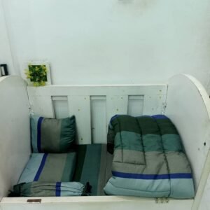 011 DARK STRIPES  BABYCOT SET