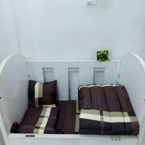017 BROWN BOX LINES BABYCOT SET