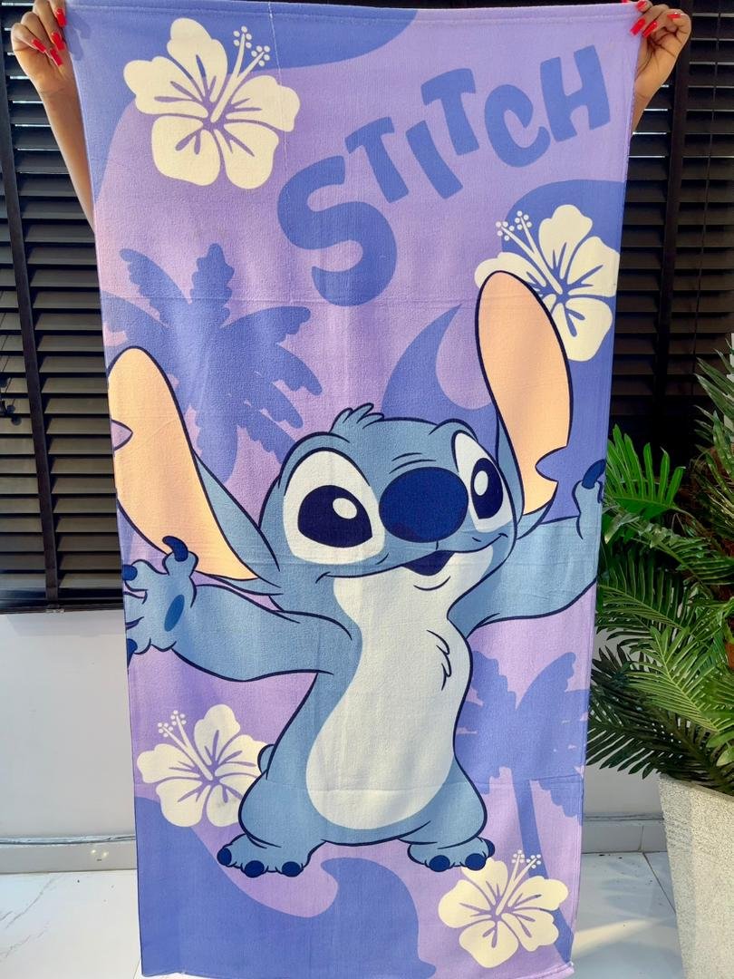 FLOWER STITCH KIDS LARGE TOWEL 28/51 INCHES