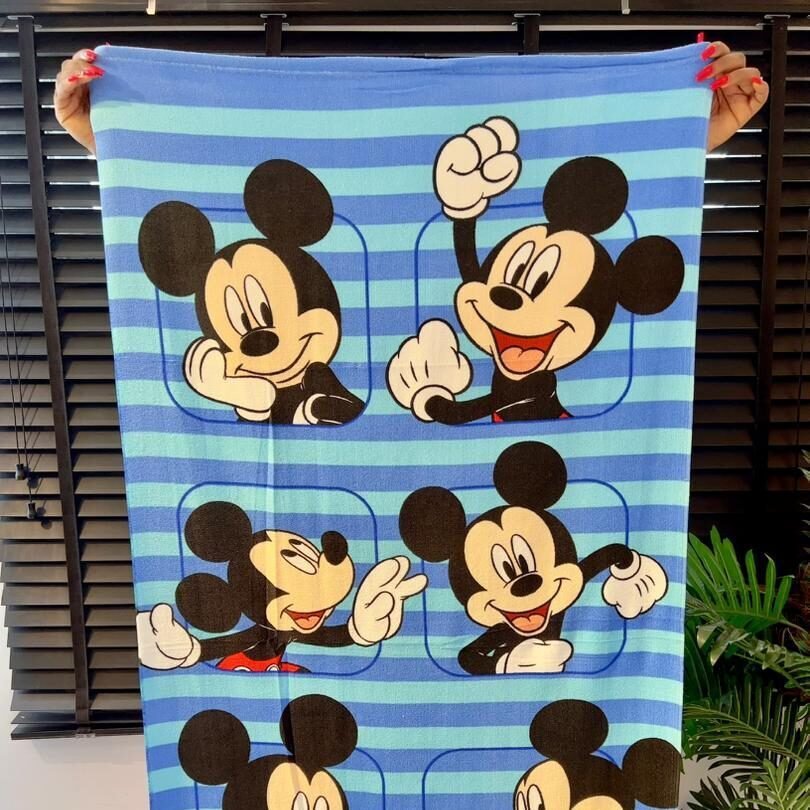 BLUE MICKEY KIDS LARGE TOWEL 28/51 INCHES