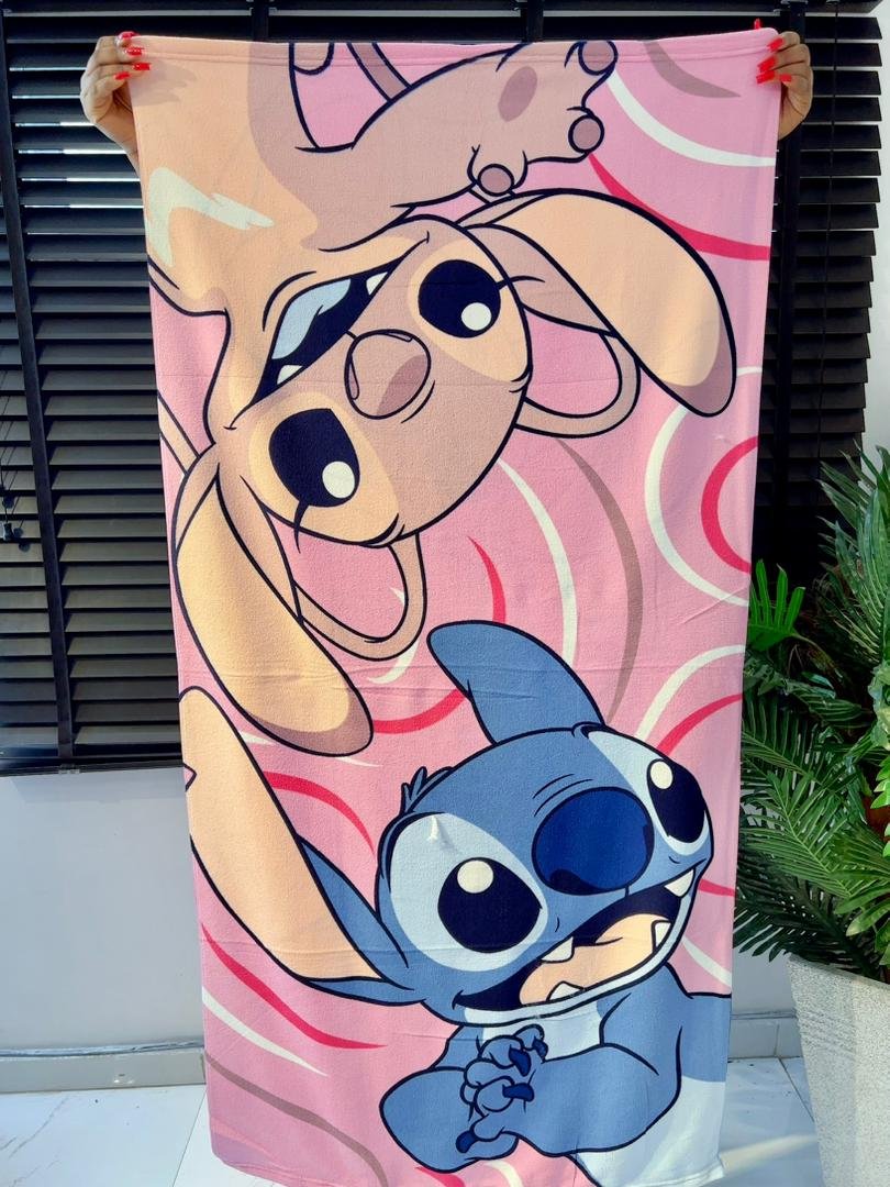 PINK STITCH KIDS LARGE TOWEL 28/51 INCHES