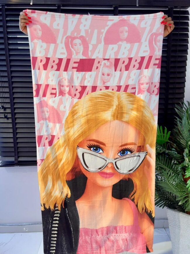 BARBIE KIDS LARGE TOWEL 28/51 INCHES