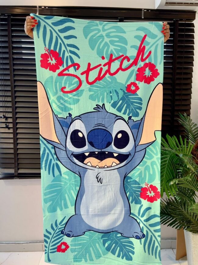 GREEN STITCH KIDS LARGE TOWEL 28/51 INCHES