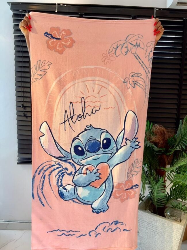 ALOHA STITCH KIDS LARGE TOWEL 28/51 INCHES