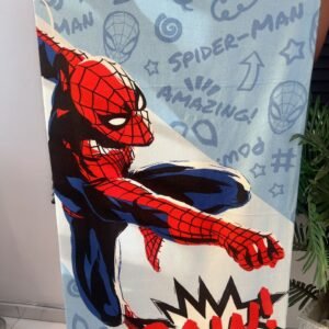 POW SPIDERMAN KIDS LARGE TOWEL 28/51 INCHES