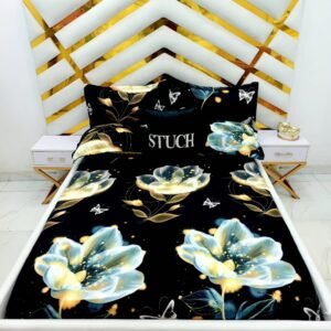 SFL6 BLACK LOTUS FLOWER  7/7 BEDSHEET