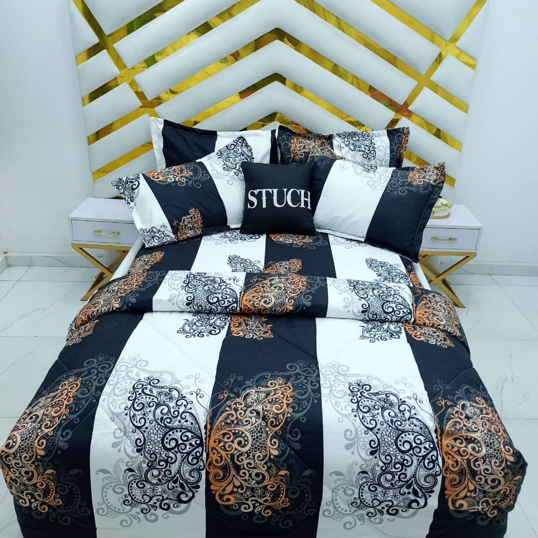 BWC BUTTERFLY 4/6 DUVET SET (WITH TWO PILLOWCASE)