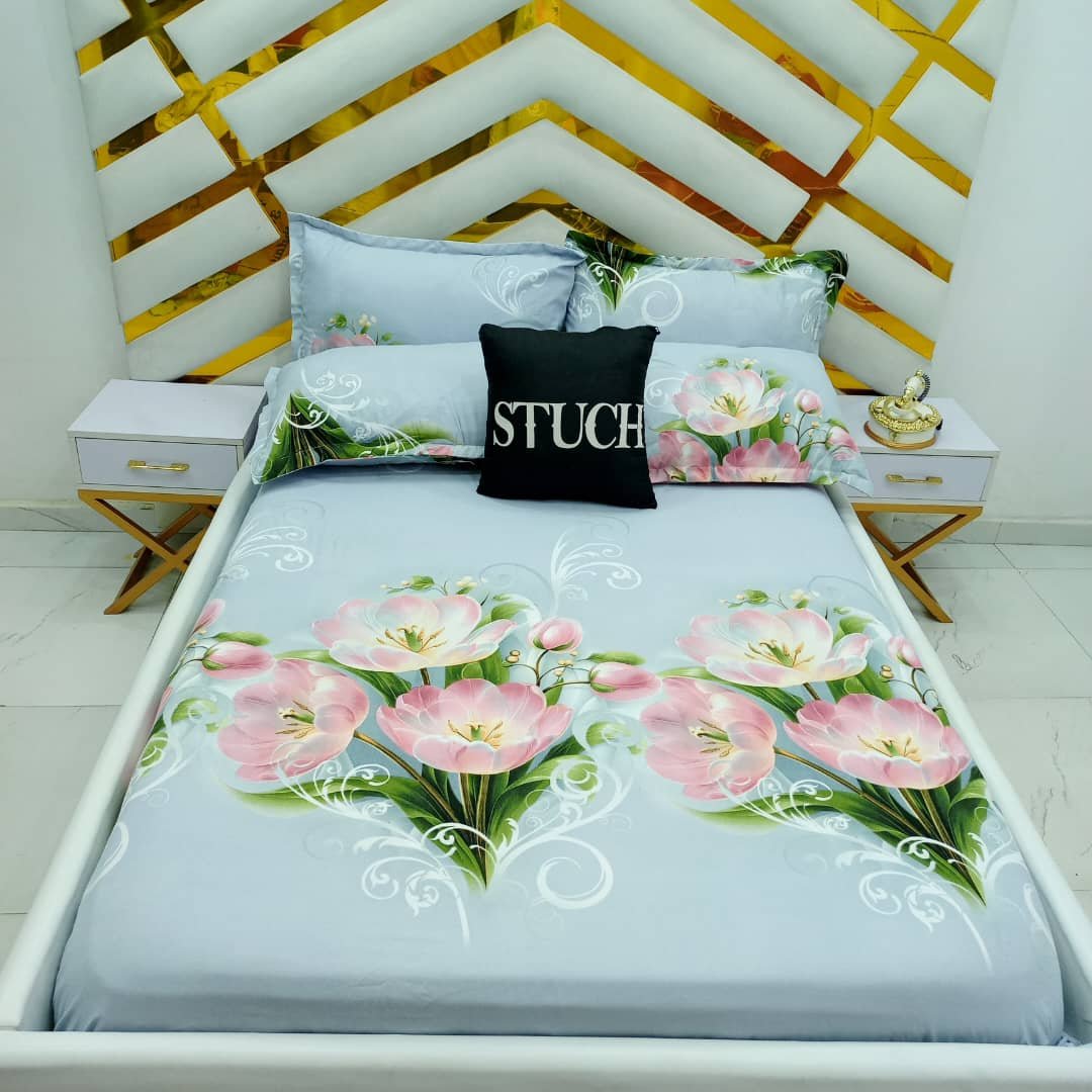 SDL4 PEACH MAGIC FLOWER 7/7 BEDSHEET