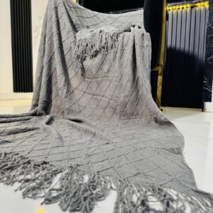 ASH WOVEN THROW BLANKET FOR COUCH (SIZE 130*230CM)