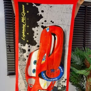RED LIGHTENING MCQUEEN KIDS LARGE TOWEL 28/51 INCHES