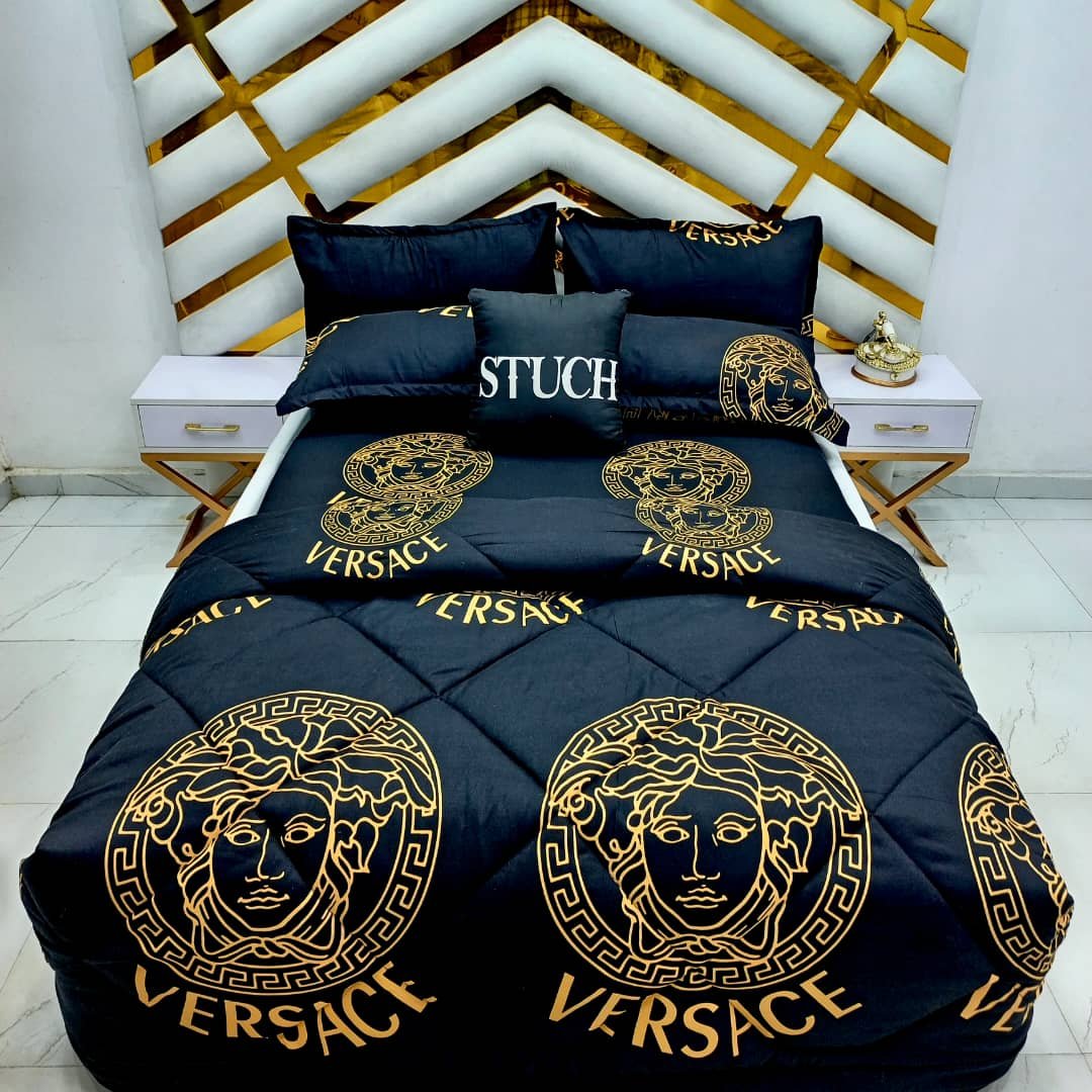 BLACK VERSACE 7/7 DUVET SET