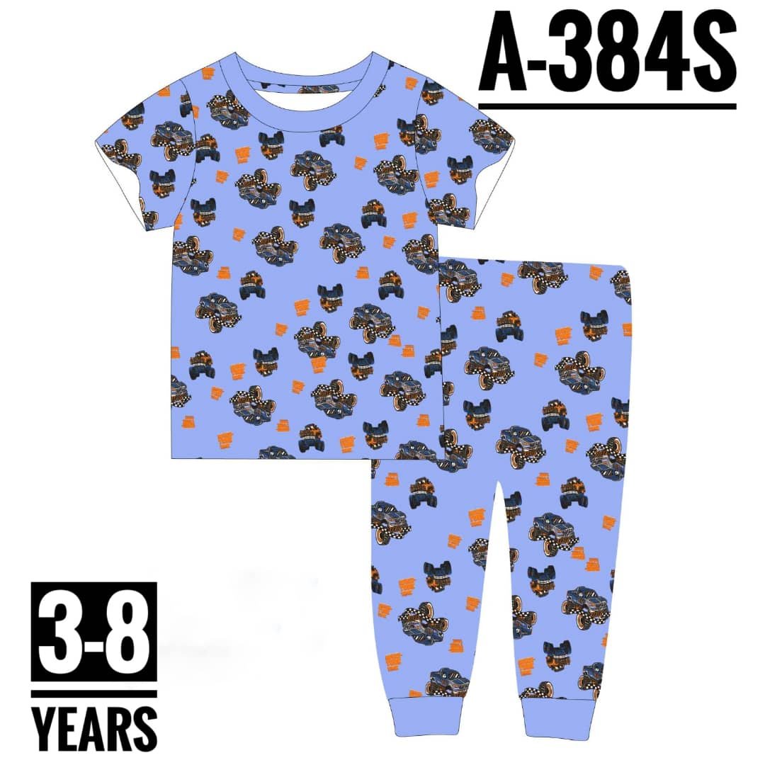 A-384S CAR RACE AGE 5 PYJAMAS