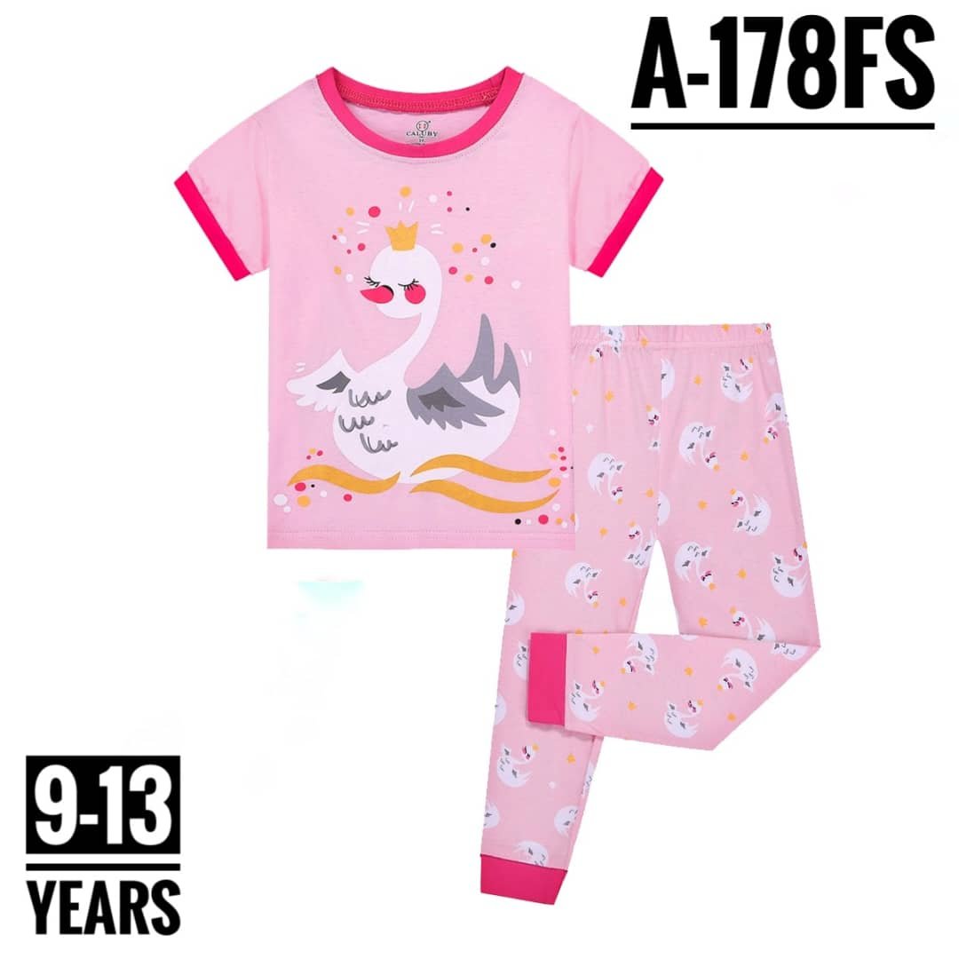 A-178FS PINK DUCK AGE 12 PYJAMAS