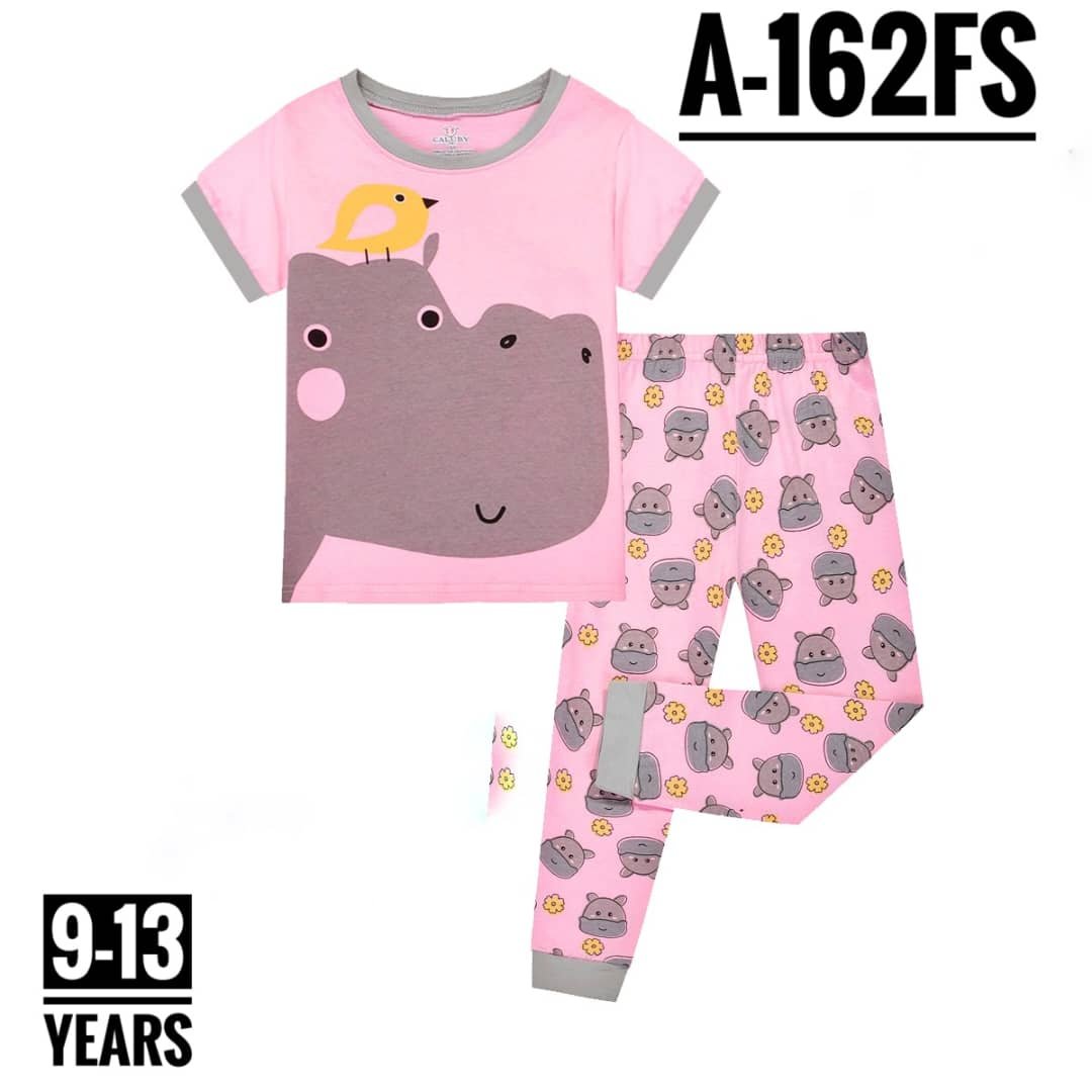 A-162FS PINK BIRD AGE 12 PYJAMAS
