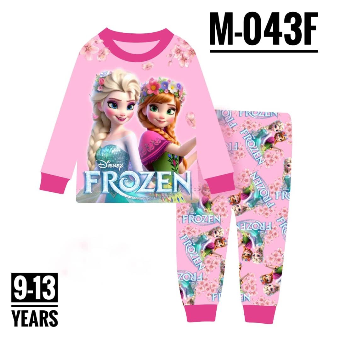 M-043F PINK FROZEN AGE 12 PYJAMAS