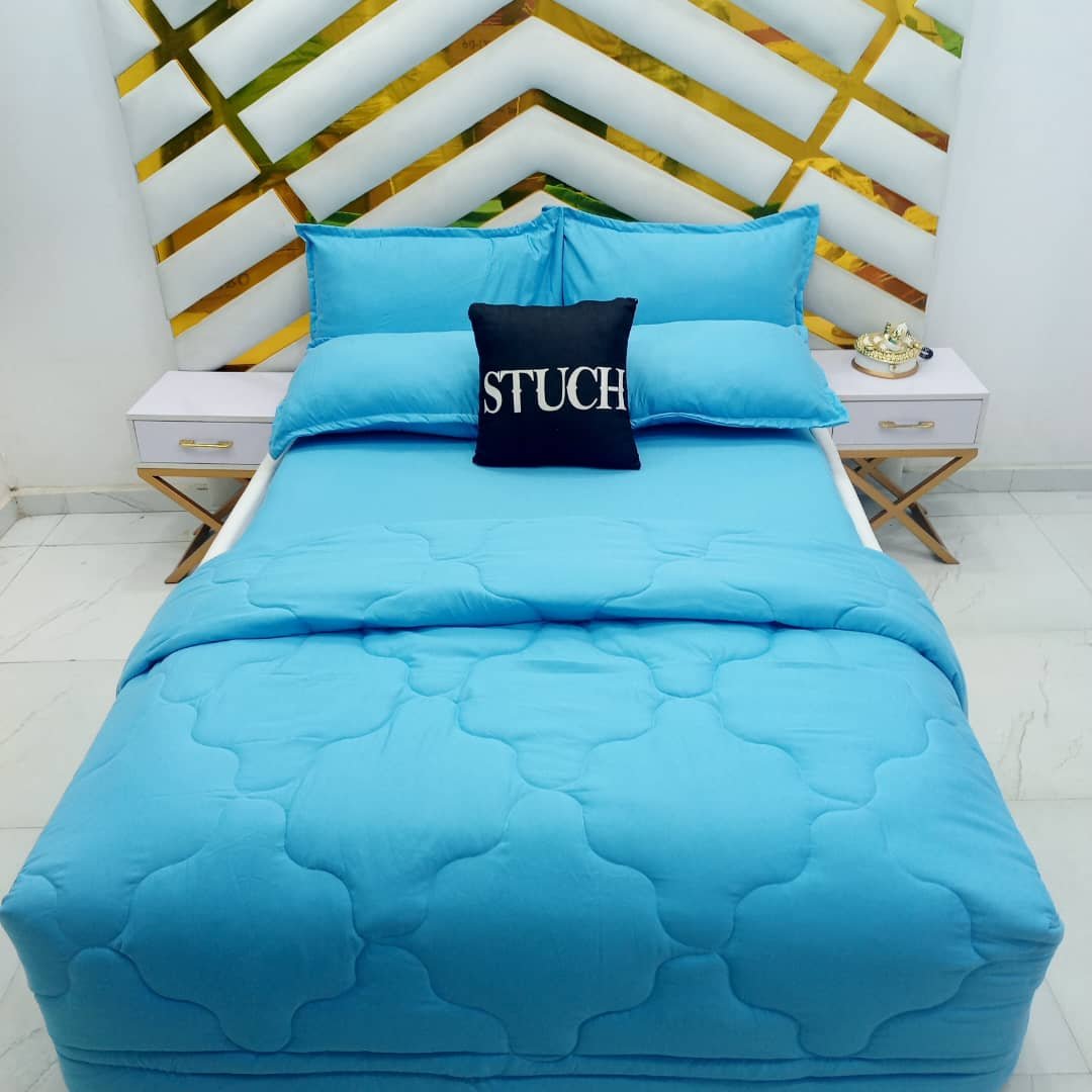 PLAIN BLUE 7/7 BEDSHEET