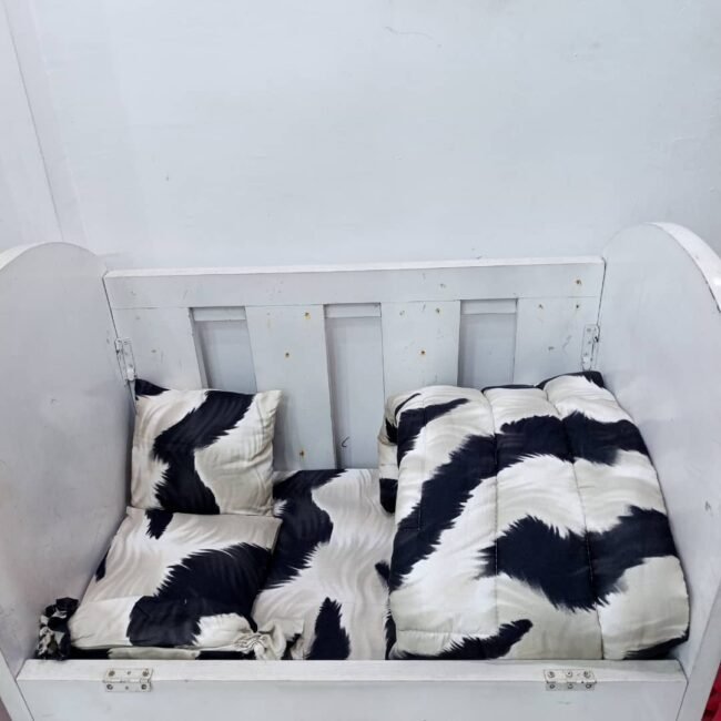 055 BEIGE DREGE BABYCOT SET