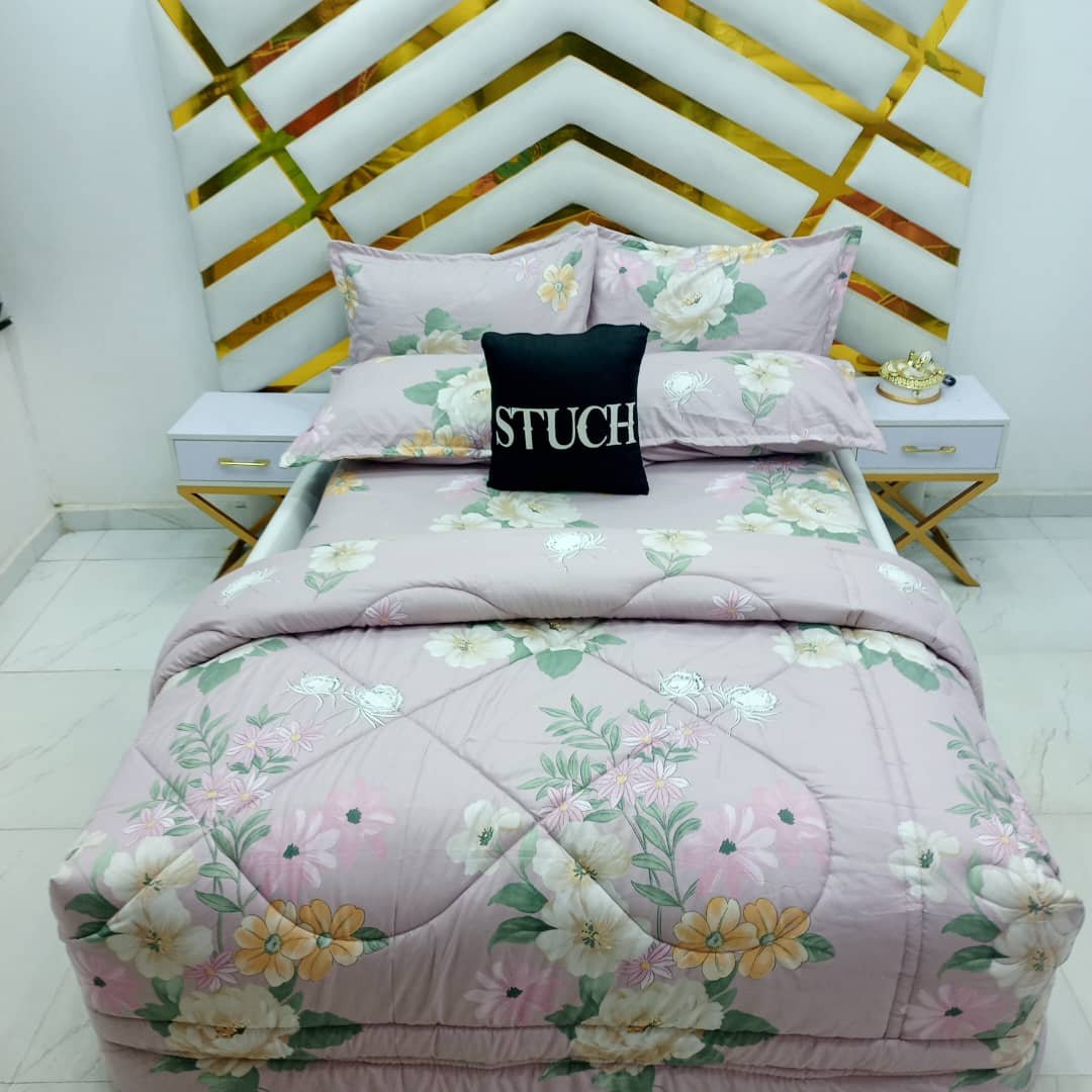 PEACH FLOWER 7/7 DUVET