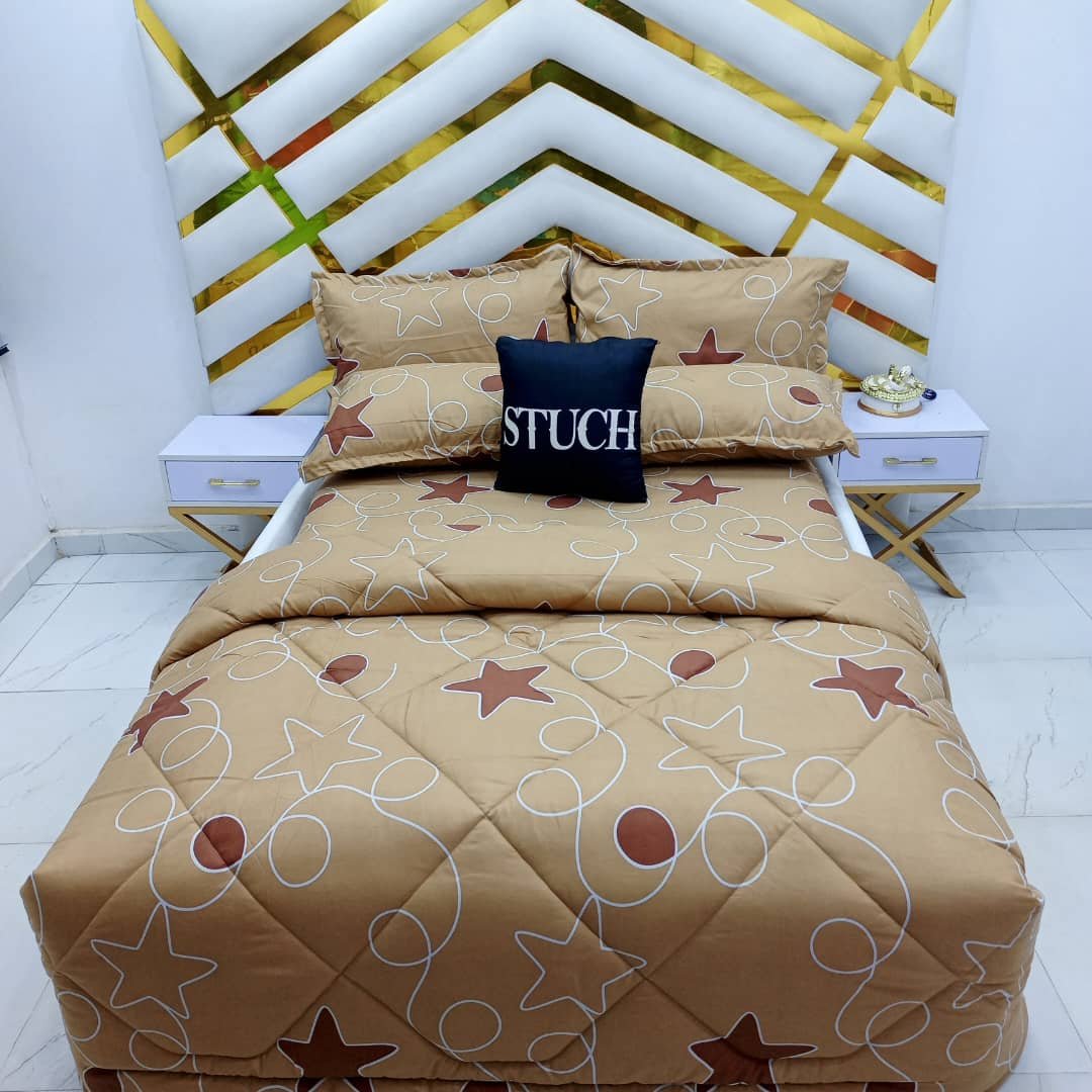 BROWN STAR 7/7 DUVET SET