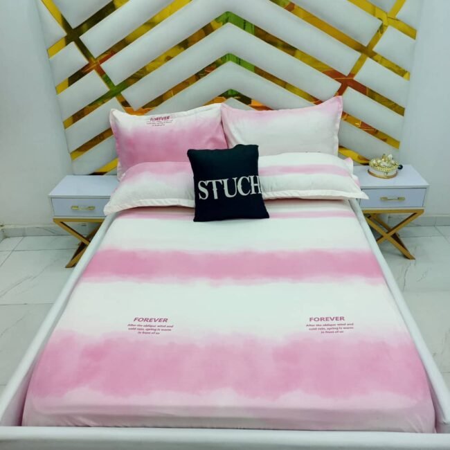 SFL6 PINK WHITE FOREVER 7/7 BEDSHEET